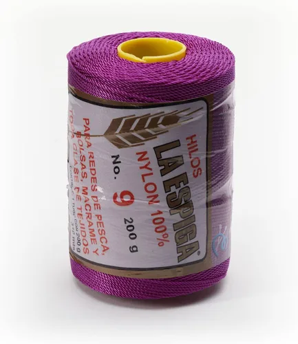 Miniatura 60 de N° 9 - 100% Cordón de Hilo de Nylon Omega para Tejer y Crochet - 01 Blanco