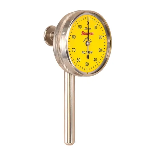 Miniatura 9 de Starrett Juego de indicadores de prueba de esfera universal con émbolo trasero, cara blanca, lectura 0-100, rango de 0-0.2 pulgadas, graduación