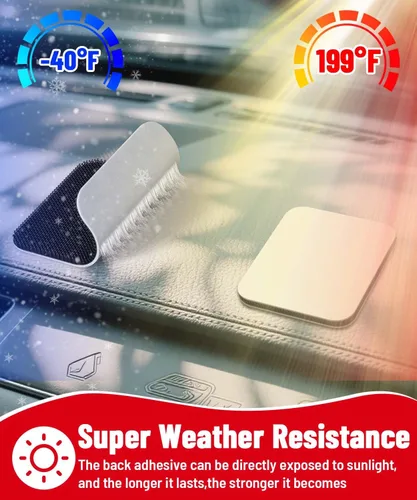 Miniatura 3 de PHIXBEAR Tiras de Gancho y Bucle con Súper Adhesivo Resistente, Hechas de 3M, Resistentes al Calor, Impermeables, para Uso en Exteriores