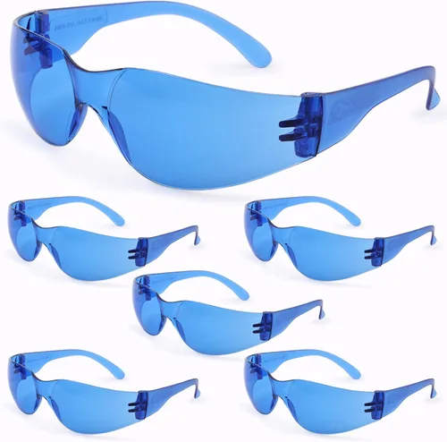 Miniatura 17 de BISON LIFE - Lentes de seguridad con protección envolvente resistente a arañazos, lente de policarbonato resistente a impactos ANSI Z87.1 4