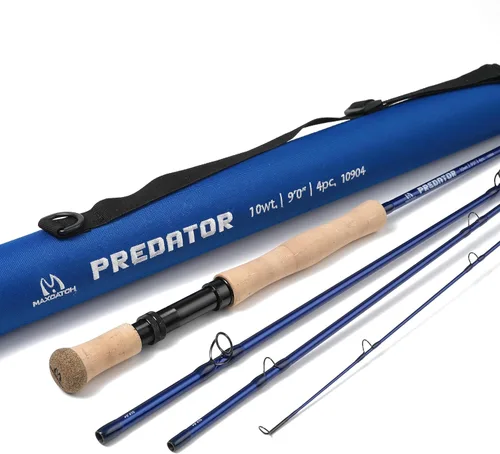 Miniatura 11 de M MAXIMUMCATCH Maxcatch Predator Big Game y caña de pescar con mosca de agua salada: 7'11''/9'2''/10', 4 piezas, 8/9/10/11/12