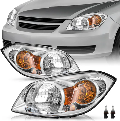 Miniatura 12 de TUSDAR Juego de montaje de faros delanteros con bombillas compatibles con Chevy Cobalt 2005-2010/Pontiac Pursuit 2005-2006/Pontiac G5 2007-2010 lado