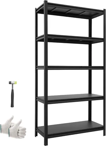 Miniatura 20 de VEVOR Storage Shelves, 5-Tier Adjustable, 2000 lbs Capacity, Heavy Duty Garage Storage Shelving Unit, Metal Utility Rack Shelf, for Kitchen Pantry