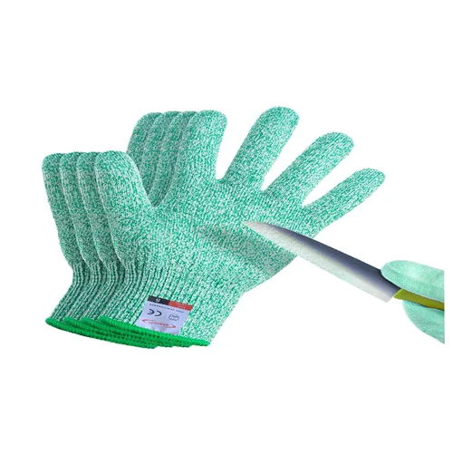 Miniatura 17 de Guantes resistentes a cortes, 4 pares de guantes resistentes a cortes de grado alimenticio, guantes de corte para cocina, pelado de ostras, Gris