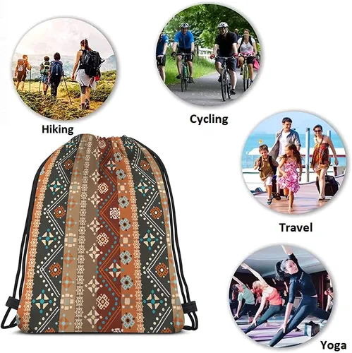 Miniatura 7 de Beabes Acuarela Unicornio Cordón Bolsas Mochila Gimnasio Saco, Multi-a68, Mochilas de viaje