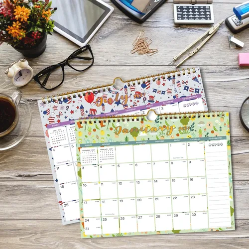 Miniatura 4 de Lbylyhxc Calendario 2027: incluye calendario mensual de pared 2027 de julio de 2026 a diciembre de 2027 a 18, 11 x 8.5 pulgadas. Papel grueso