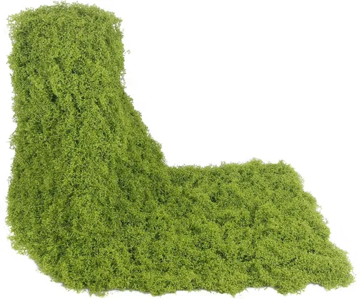 Miniatura 8 de 2 Rollos de Camino de Mesa de Musgo Falso para Decoración 4" x 47" Musgo Artificial para Plantas de Interior Hierba Blanca Falso para Macetas
