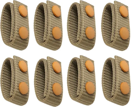 Miniatura 5 de FRTKK Cinturón de servicio con broches dobles para cinturón de 2¼ pulgadas de ancho, cinturón táctico de seguridad, accesorios de equipo militar