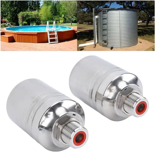 Miniatura 3 de Water Level Control Stainless Steel Float Valve Reliable Automatic Water Level Controller for Garden and, 304 Stainless Steel, 9.5 X 2cm, 2 Pack