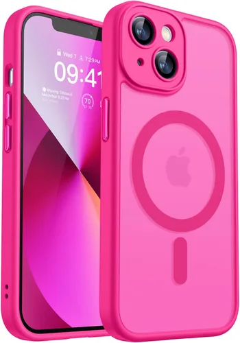 Miniatura 123 de CANSHN Funda magnética compatible con iPhone 17 Pro, mejorada [protección completa de la cámara] [compatible con Magsafe] [mate translúcido] funda