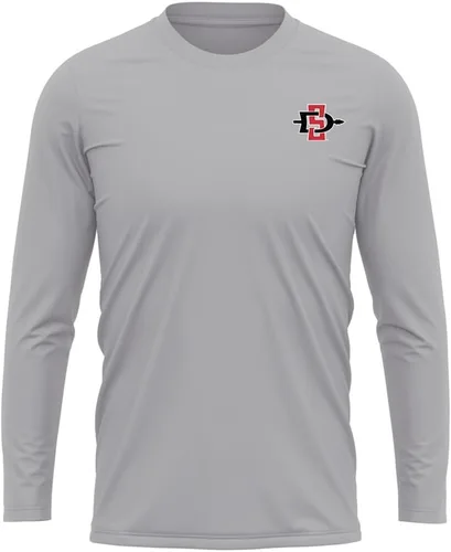 Miniatura 42 de Camisa deportiva de manga larga oficial de la NCAA Collegiate para hombre, con logotipo en el pecho izquierdo, colección Athletic Heather