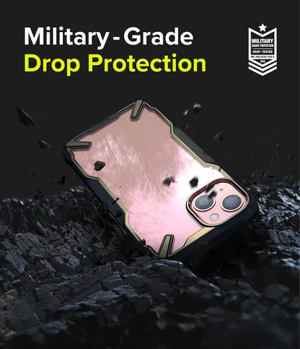 Miniatura 5 de Ringke Fusion-X - Funda compatible con iPhone 13, parte trasera dura transparente, resistente, a prueba de golpes, avanzada funda protectora