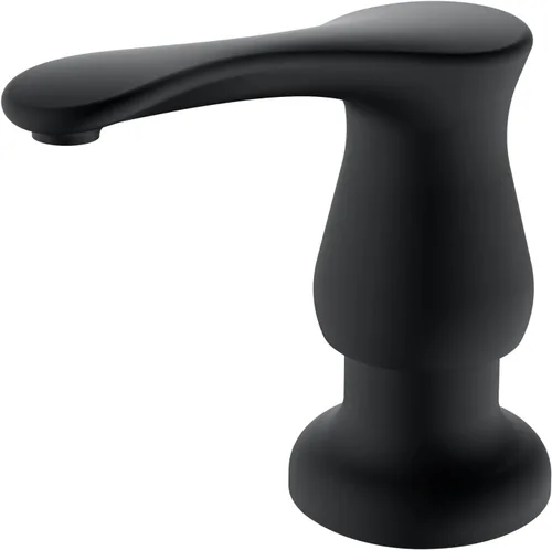 Miniatura 9 de GAGALIFE Dispensador de jabón para fregadero de cocina, dorado cepillado, dispensador de jabón debajo del fregadero con kit de tubo de extensión