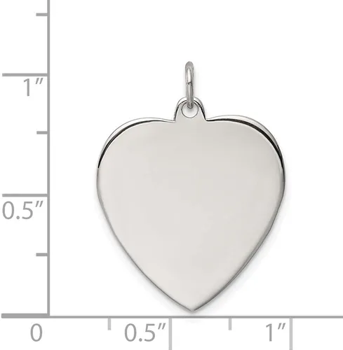 Miniatura 3 de Colgante de plata de ley 925 chapado en oro con corazón pulido frontal satinado para mujer