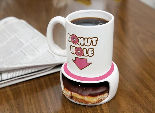 Miniatura 3 de Taza con agujero para donut, de Bigmouth Inc