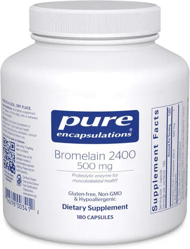 Miniatura 8 de Pure Encapsulations Bromelina 2400 500 mg - para apoyo digestivo y salud musculoesquelética - Apoya las articulaciones y la recuperación muscular*