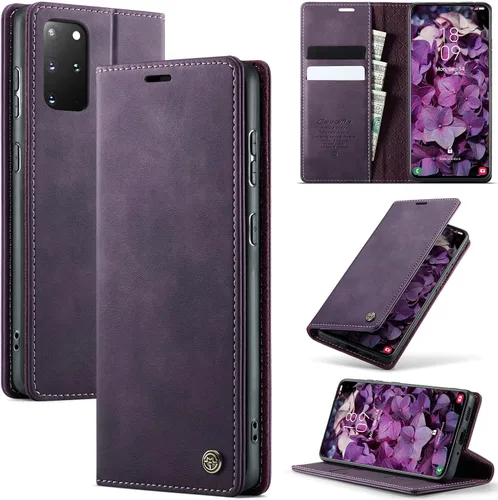 Miniatura 71 de Funda tipo cartera para iPhone 13 de piel tipo cartera con tarjetero y función atril, cierre magnético, bloqueo RFID, TPU a prueba de golpes