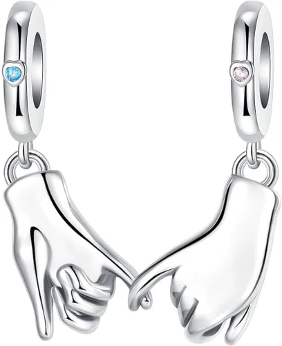 Miniatura 43 de Abalorios de plata de ley 925 con letras de la A ~ Z, para pulseras, collares, Día de San Valentín, Día de la Madre, joyería regalos para mujeres