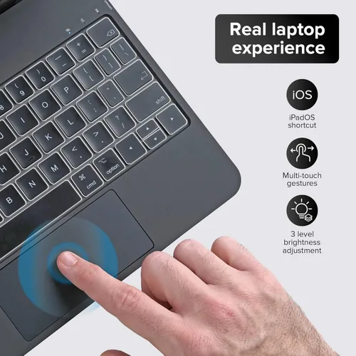 Miniatura 3 de mobee Funda Magic Keyboard para iPad Pro de 11 pulgadas (4ª/3ª/2ª/1ª) Gen y iPad Air de 11 pulgadas (M4/M3/M2, 2026/2025/2024) y iPad Air de 10.9