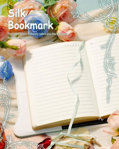 Miniatura 5 de Hoci Poci Agenda con candado y llaves para niñas, ideas de regalo para niñas, diario de 360 páginas con bordes dorados para mujeres, cuaderno