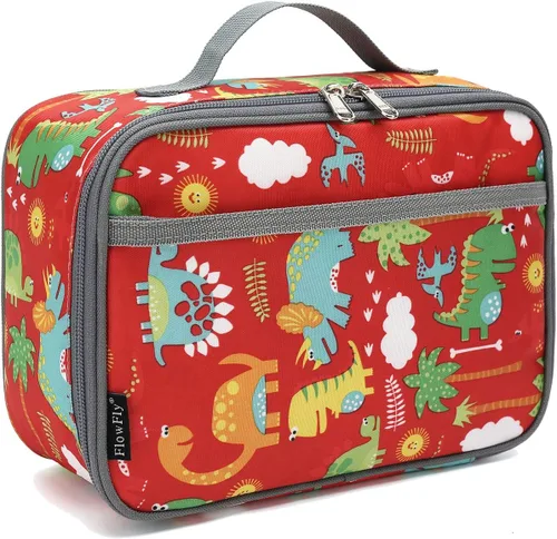 Miniatura 26 de FlowFly Lonchera para niños, bolsa suave aislada, mini hielera para el regreso a clases, kit de bolsa térmica para comidas, para niñas, niños, Avión