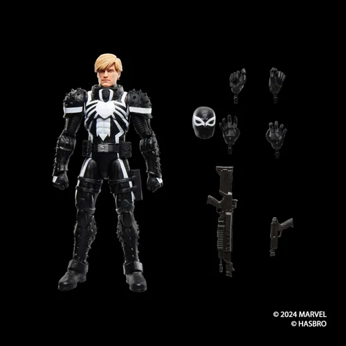 Miniatura 9 de Serie Marvel Legends Agente Venom (Flash Thompson), Figura de acción coleccionable de cómics retro a escala de 6 pulgadas