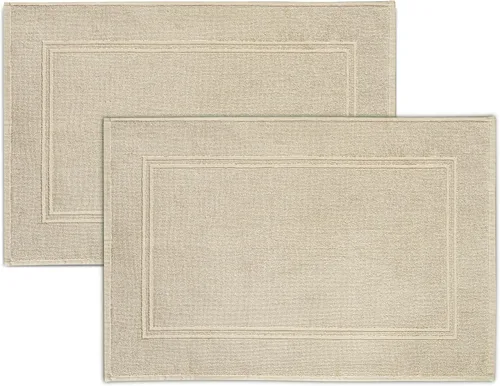 Tens Towels Paquete de 2 alfombrillas de baño 100% algodón, 20 x 32 pulgadas, súper absorbentes, toallas de piso de calidad hotelera premium,