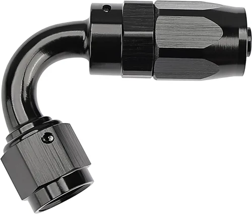 Miniatura 8 de EVIL ENERGY - Adaptador de manguera giratorio de 4AN de 45 grados para manguera trenzada CPE, color negro