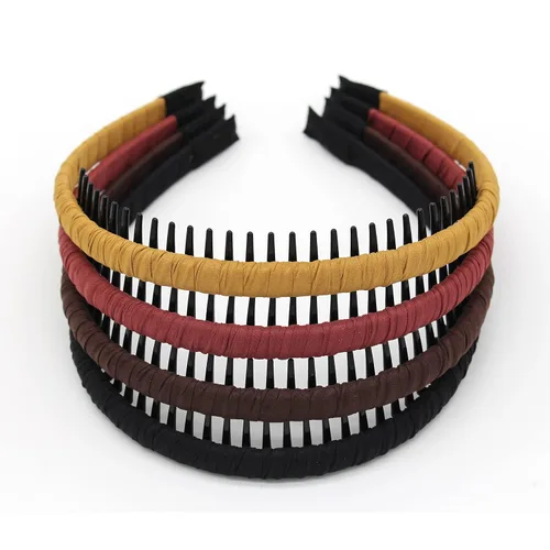 Miniatura 20 de JOBAND Diadema de Aro con Púas Multicolor, Diadema con Peine, Accesorios para el Cabello Suave y Cómodo, Antideslizante para Mujeres/Niñas