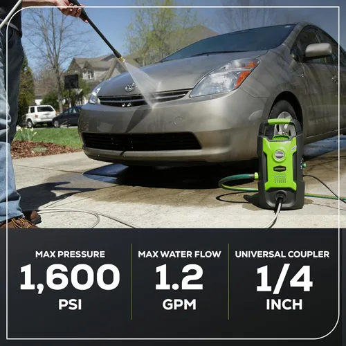 Miniatura 4 de Greenworks - Lavadora a presión eléctrica compacta, 1.2 GPM
