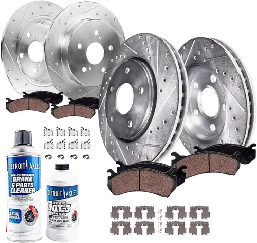 Miniatura 32 de Detroit Axle – Pastillas de freno traseras para Mazda 6 2016-2021, pastillas de freno de cerámica con accesorios 2017 2018 2019 2020 de repuesto