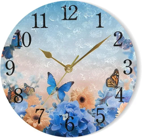 Miniatura 7 de Bathing Capybara Pattern Wall Clock Decorative Hanging Clock Silent Non Ticking Square Clock for Living Room Kitchen Bedroom