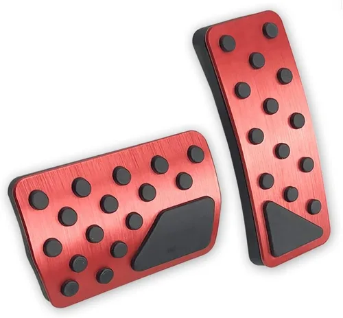 Miniatura 9 de LEXLEY 2 almohadillas de aluminio antideslizantes para pedal de freno de gas, cubiertas de pedal de acelerador sin perforación para Dodge 2011-2026