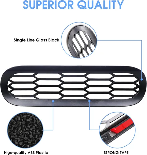 Miniatura 3 de sukemichi Insertos de parrilla de malla frontal para Ford Bronco Big Bend 2021, 2022, 2023, 2024, 2025, 2026, accesorios exteriores de 2 puertas, 4