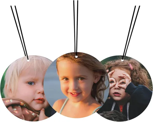 Miniatura 8 de Ambientador personalizado para automóvil – Ambientador de aire personalizado con foto de doble cara, ambientadores con olor con imagen para armario