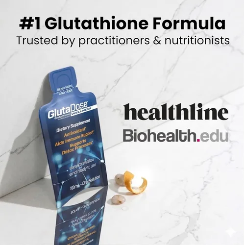 Miniatura 4 de GlutaDose Suplemento líquido de glutatión, L glutatión líquido con acerola y zinc, sabor natural a bayas de limón, fórmula antioxidante sin azúcar