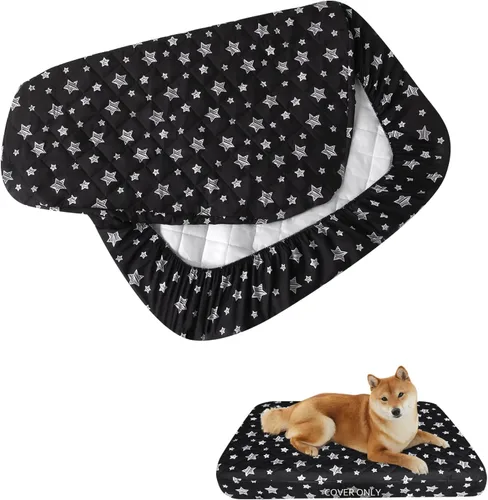 Miniatura 22 de Fundas impermeables de repuesto para cama de perro, lavables y fáciles de quitar, funda acolchada silenciosa para cama de mascotas, bonito estampado