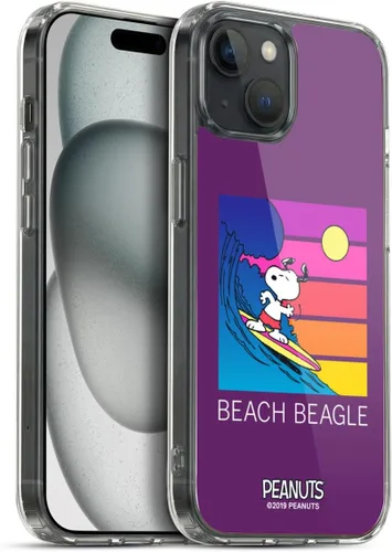 Miniatura 60 de Head Case Designs Peanuts Tropical Surf Snoopy Aloha Disco Gel Funda con licencia oficial [protección de grado militar] compatible con Apple iPhone