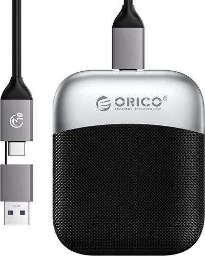 ORICO SSD externo de 256 GB con cable USB C y A 2 en 1, hasta 460 MB/s, unidades de estado sólido portátiles Plug and Play, almacenamiento confiable