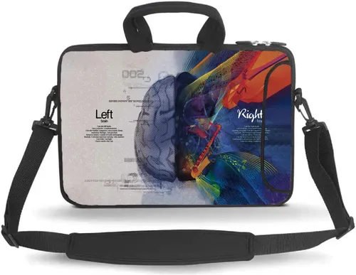 Miniatura 4 de Bolsa de mensajero de 14, 15, 15.4 y 15.6 pulgadas, funda de transporte con asa para accesorios, para portátiles de 14 a 15 pulgadas, cuadernos