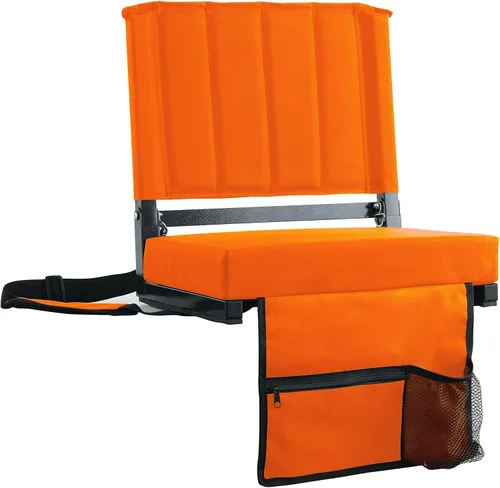Miniatura 11 de SPORT BEATS Stadium Seats with Back Support Bleacher Chairs with Back and Cushion Thick Padded Bleacher Seats Includes Shoulder Strap