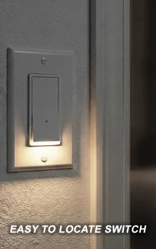 Miniatura 6 de Paquete de 4 interruptores de luz nocturna de un sólo polo.