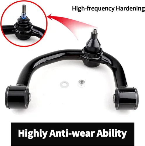 Miniatura 2 de Kit de elevación de brazos de control superiores delanteros de 2-4 pulgadas compatible con Ford F150 2004-2023 con rótula