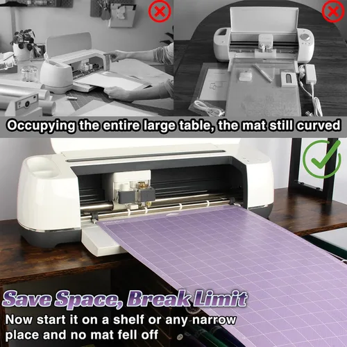 Miniatura 3 de LOPASA Bandeja de extensión larga compatible con Cricut Maker 4 Maker 3 Maker y Explore 5, accesorios de soporte para alfombrillas de corte