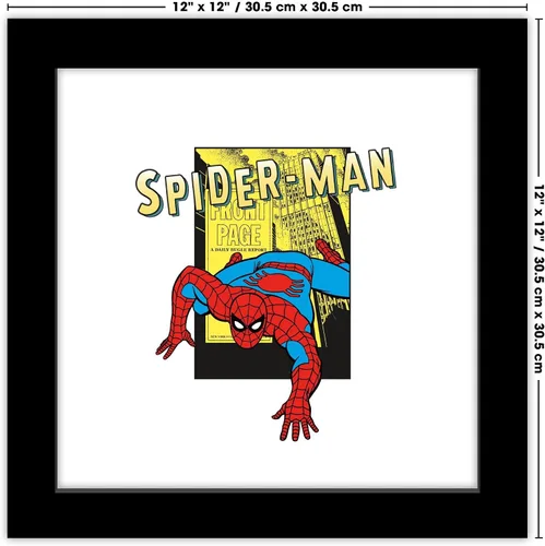 Miniatura 6 de Trends International Gallery Pops Marvel Spider-Man - Póster de pared retro Spotlight Daily Bugle para pared, 12.00 x 12.00 pulgadas, versión