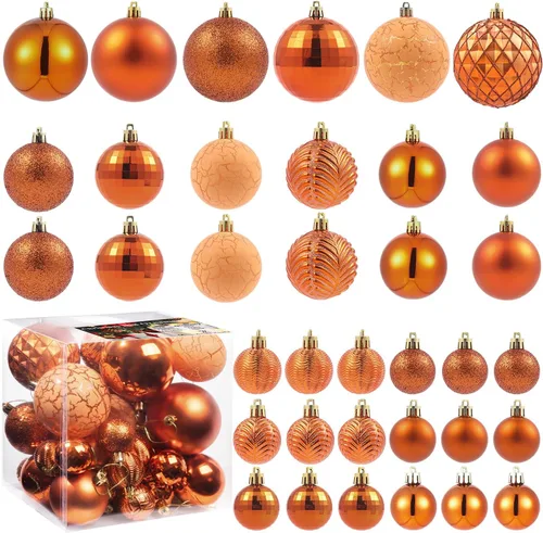 Miniatura 9 de LANGXUN 36 bolas de decoración de árbol de Navidad azul medianoche, bolas de Navidad, decoración de Navidad 2025, adornos de Navidad inastillables