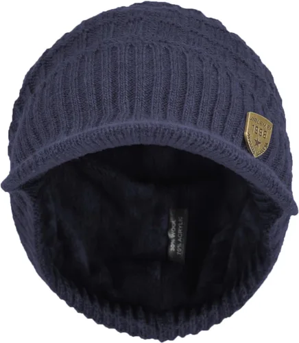 Miniatura 32 de Janey&Rubbins Gorro de punto diario con orejeras con forro polar y calavera