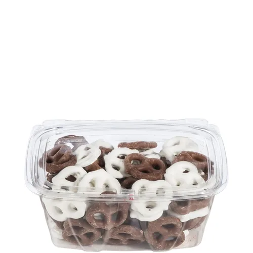 Miniatura 2 de DART CH35DEF Contenedor transparente con bisagras de 35 onzas con tapa plana (paquete de 200)
