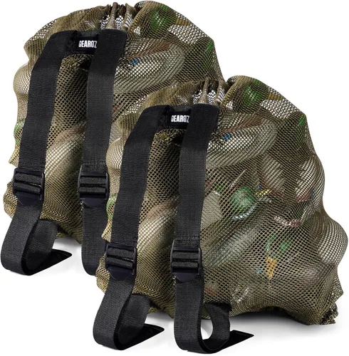 Miniatura 10 de GearOZ Bolsa de señuelo de pato de 31.5 x 31.5 pulgadas, bolsa de señuelo de malla para señuelos de ganso, pavo, aves acuáticas, bolsas de señuelo