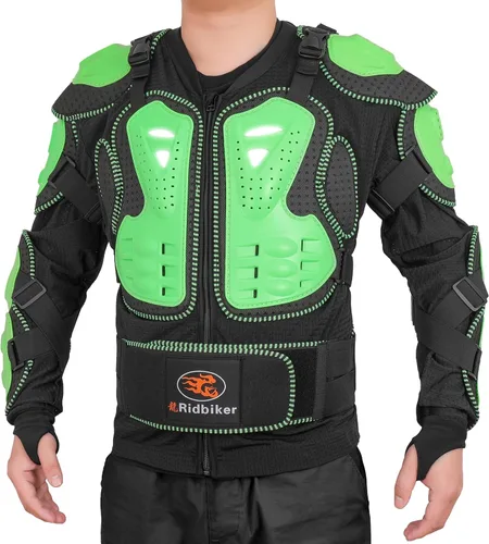 Miniatura 13 de RIDBIKER - Protector de blindaje desmontable, de cuerpo completo, para motocicleta, chaqueta de carreras, motocross, camisa protectora para pecho